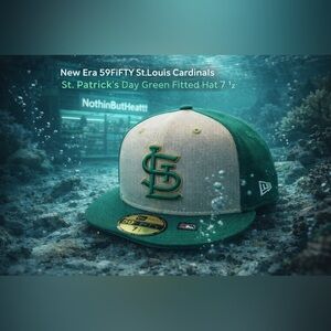 New Era 59FIFTY St Louis Cardinals St Patrick’s Day Green Fitted Hat 7 1/2